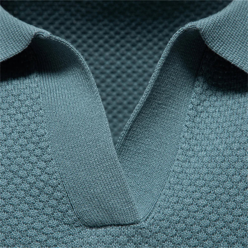 Neue V-Strickpolohemd Victus